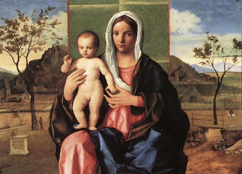 BELLINI, Giovanni Madonna and Child Blessing lpoojk